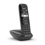 GIGASET AS690 ANALAGIC DECT PHONE WITH HANDS-FREE BLACK